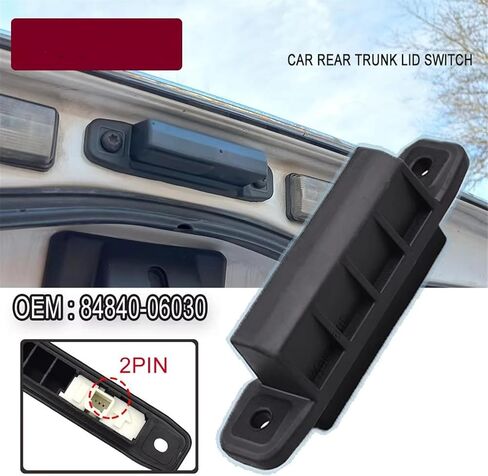 Tailgate Handle Button Compatible with Toyota for Highlander for Camry Car Rear Trunk Lid Release Switch Button 84840-0E030 84840-06030 in Saudi Arabia