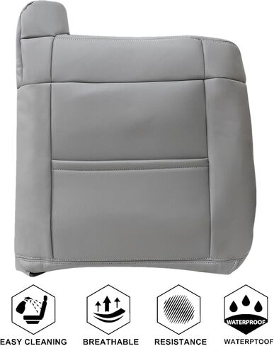 NLQR Front Driver and Passenger Side Bottom and Top Seat Covers & Driver Bottom Foam Cushion Compatible with Chevy Silverado Tahoe Suburban GMC Sierra 1999-2002 in Saudi Arabia