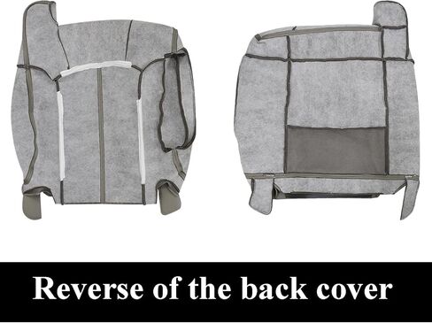 NLQR Front Driver and Passenger Side Bottom and Top Seat Covers & Driver Bottom Foam Cushion Compatible with Chevy Silverado Tahoe Suburban GMC Sierra 1999-2002 in Saudi Arabia