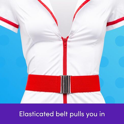 Lovehoney Nurse Costume | Adult Nurse Outfit with Hat | Plus Size White Dress | Cosplay Lingerie for Women | Sizes 4-18 in Kuwait