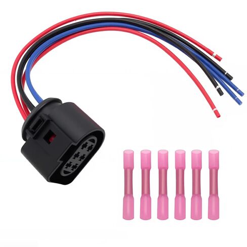 Rear Tail Light Connector Fit for Audi TT Mk2 8J Wiring Harness Loom Connector Plug, Replacement for 1J0973733 in Saudi Arabia