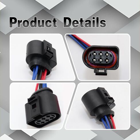 Rear Tail Light Connector Fit for Audi TT Mk2 8J Wiring Harness Loom Connector Plug, Replacement for 1J0973733 in Saudi Arabia