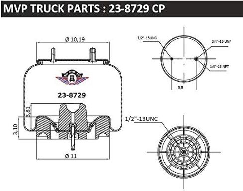 MVP AIR SPRINGS REPLACES FIRESTONE W01-358-8729 in Kuwait