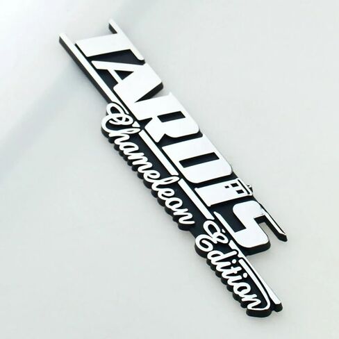 Pair Set Tardis Chameleon Edition Emblem Dr Who Car 3D Badges Sticker Fit for Universal Widow Car Truck Scooter (Silver Black) in Saudi Arabia