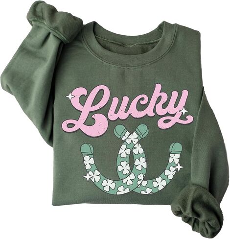 سويت شيرت Lucky، هودي نسائي لعيد القديس باتريك in Saudi Arabia