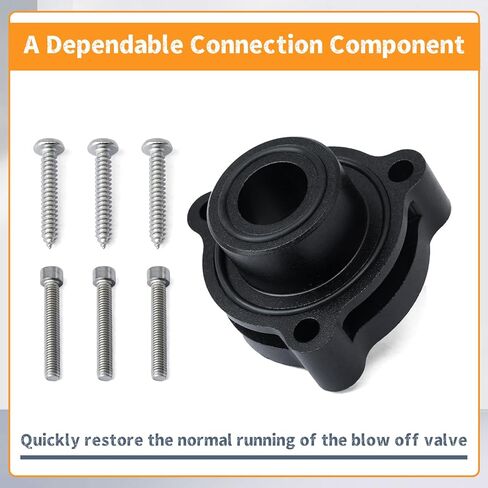 استبدال محول صمام النفخ لسيارة تشيفي سيلفرادو كولورادو لسيارة جي إم سي سييرا كانيون لكاديلاك CT4 2.7L Turbo 2019 2020 2021 2022 2023 2024 2025، بديل لمحول BOV الألومنيوم الأسود in Kuwait