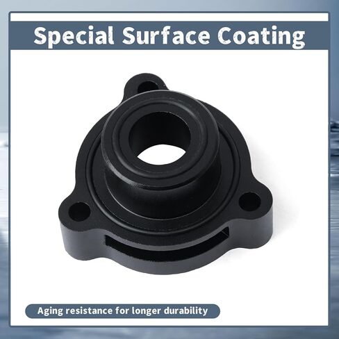 استبدال محول صمام النفخ لسيارة تشيفي سيلفرادو كولورادو لسيارة جي إم سي سييرا كانيون لكاديلاك CT4 2.7L Turbo 2019 2020 2021 2022 2023 2024 2025، بديل لمحول BOV الألومنيوم الأسود in Kuwait