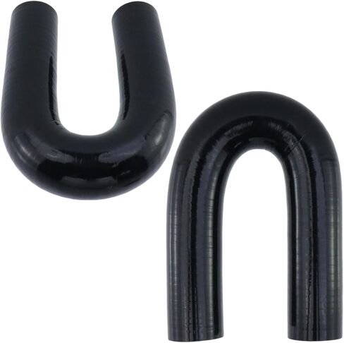 Crapyt 180 Degree Coupler U Bend Shape Elbow Silicone Hose, ID 1"(25mm) Thicknesses 5 mm 4-Ply Reinforced Bend Elbow Coupler Hose for Trucks, Ships, Turbocharger or Intake Tube in Saudi Arabia