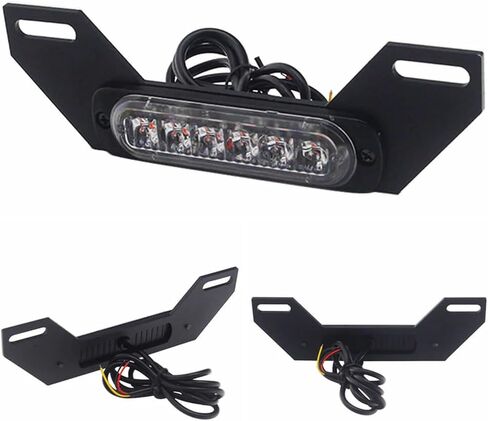 Universal LED Motorcycle B6 Dual License Plate LED Brake Light ATV Burst Flash Tail Stop Lamp Auxiliary Lights Taillight in Kuwait