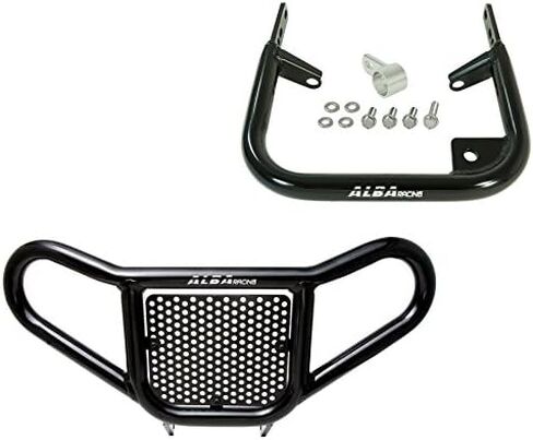 Compatible with Yamaha Raptor 700 (2013-2019) and Raptor 700R (2006-2009 and 2011-2019) Black Front Bumper Bundle with Matching Rear Grab Bar Bumper in Kuwait