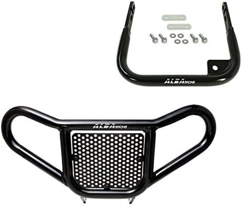 Compatible with Yamaha Raptor 700 (2013-2019) and Raptor 700R (2006-2009 and 2011-2019) Black Front Bumper Bundle with Matching Rear Grab Bar Bumper in Kuwait