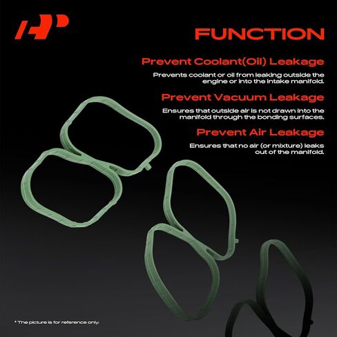 A-Premium Upper Fuel Injection Plenum Gasket Set Compatible with Ford Fusion 2010-2012, Edge 2007-2010, Taurus 2008-2012, Flex, Taurus X & Mazda 6, CX-9 & Lincoln MKZ, MKX, MKS, MKT & Mercury Sable in Saudi Arabia