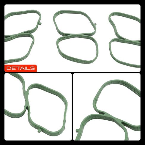 A-Premium Upper Fuel Injection Plenum Gasket Set Compatible with Ford Fusion 2010-2012, Edge 2007-2010, Taurus 2008-2012, Flex, Taurus X & Mazda 6, CX-9 & Lincoln MKZ, MKX, MKS, MKT & Mercury Sable in Saudi Arabia