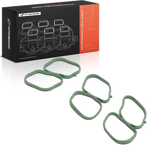 A-Premium Upper Fuel Injection Plenum Gasket Set Compatible with Ford Fusion 2010-2012, Edge 2007-2010, Taurus 2008-2012, Flex, Taurus X & Mazda 6, CX-9 & Lincoln MKZ, MKX, MKS, MKT & Mercury Sable in Saudi Arabia