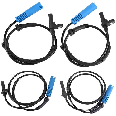 4Pcs ABS Wheel Speed Sensors Front & Rear Left & Right Compatible with BMW 325xi 330xi 2006, 328i 335i xDrive 2009-2013, 328xi 335xi 2007-2008 3.0L L6 Replacement for 34526764858 34526764859 in Saudi Arabia
