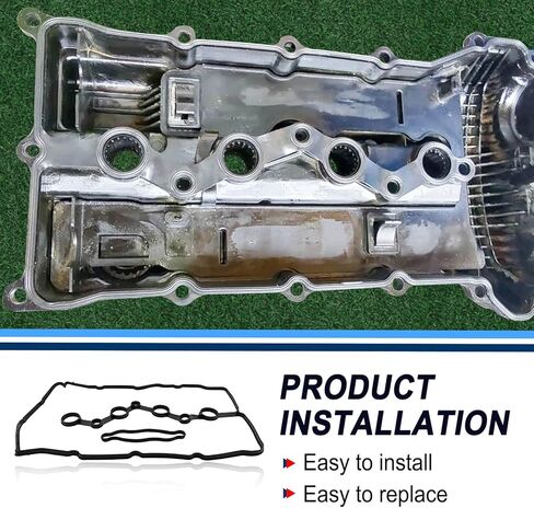 ZOKYUYS® Engine Valve Cover Gasket Set Fit for Hyundai Sonata Santa Fe (2015-2020), Fit for Kia Sorento Optima (2016-2020), 2.0L 2.4L, Replace VS50892 22441-2GGB0/ Black in Saudi Arabia