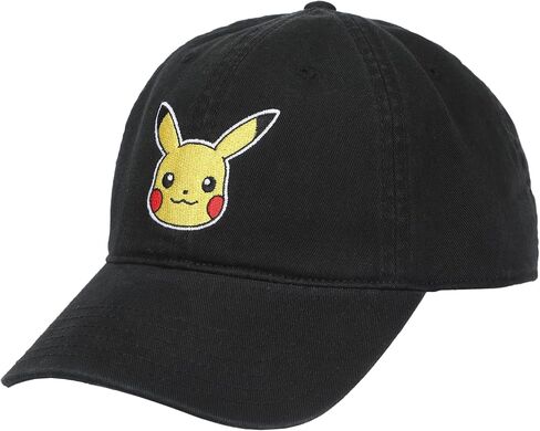قبعة أبي من Bioworld Pokemon Pikachu مصنوعة من القطن المغسول باللون الأسود in Saudi Arabia