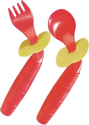 Easieeaters Curved Utensils, Right-handed W/shield in Saudi Arabia