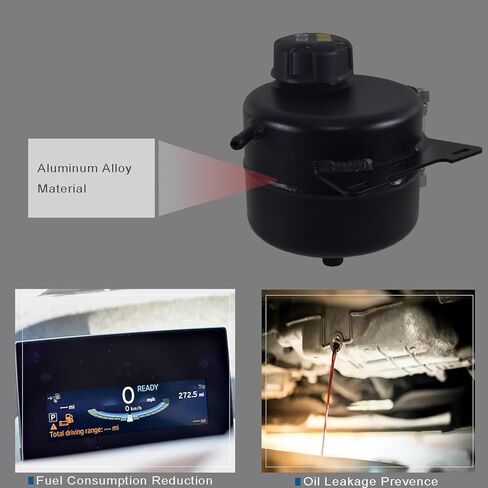 603-332 خزان تبريد محرك الألومنيوم مع غطاء، متوافق مع BMW 118i 318i i3 i3s i8 2014-2019، ميني كوبر كونتريمان بيسمان 2007-2016، خزان توسيع استرداد الفائض in Kuwait