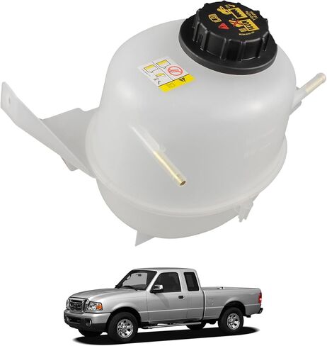 Engine Coolant Overflow Reservoir Expansion Tank With Cap Compatible With 2001-2011 Ford Ranger L4 2.3L Mazda B2300 L4 2.3L Replaces 603-091 1L5Z8A080AC 2L5Z8A080AA 9C3Z8101B 603091 in Saudi Arabia