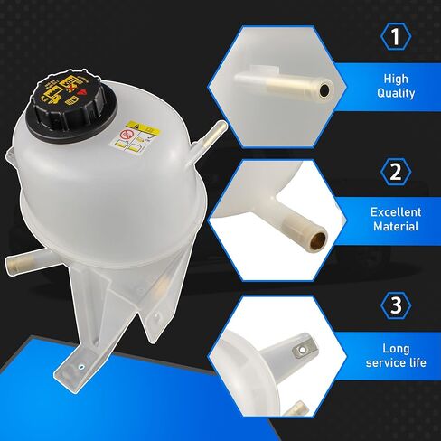 Engine Coolant Overflow Reservoir Expansion Tank With Cap Compatible With 2001-2011 Ford Ranger L4 2.3L Mazda B2300 L4 2.3L Replaces 603-091 1L5Z8A080AC 2L5Z8A080AA 9C3Z8101B 603091 in Saudi Arabia