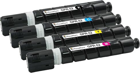 خرطوشة حبر متوافقة مع MasaiMara GPR-52 GPR52 لطابعة Canon imageRUNNER C1325 C1325IF C1335IF (أسود سماوي أرجواني أصفر، 4 عبوات) in Kuwait