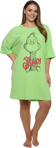 The Grinch Dr. Seuss Womens Sleepshirt One Size and Plus Size in Kuwait