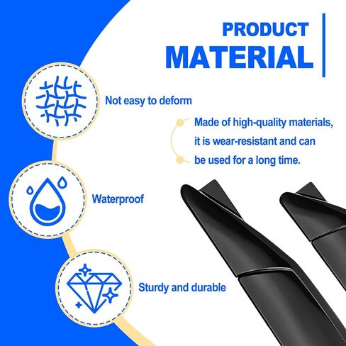 Set of 4 Pieces Universal Car Door Edge Guards Heavy Duty Anti-Collision Strips with Self-Adhesive Door Protector for Cars SUVs Trucks Black in Kuwait