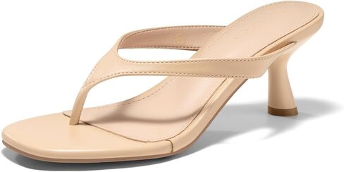 Coutgo Womens Kitten Low Heels Sandals Open Toe Flip Flops Slides Slip On Summer Dress Shoes in Saudi Arabia