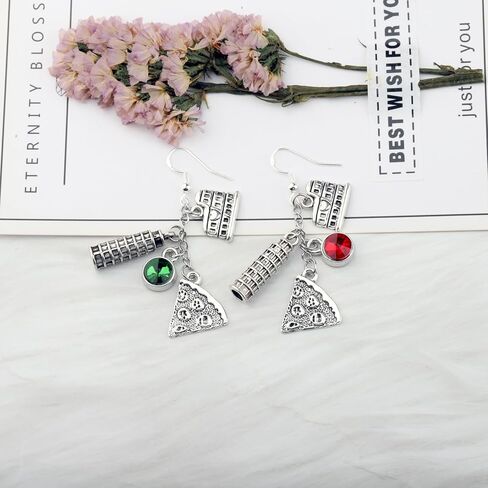 OKEYCH Italy Lover Gift Italy Design Earrings Italy Vacation Trip Jewelry Italian Pride Gift in Saudi Arabia