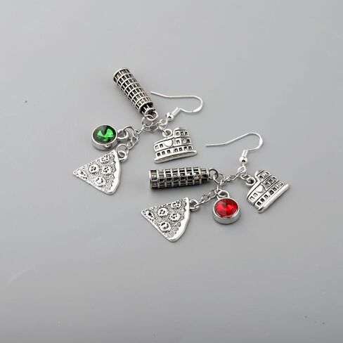 OKEYCH Italy Lover Gift Italy Design Earrings Italy Vacation Trip Jewelry Italian Pride Gift in Saudi Arabia