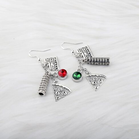 OKEYCH Italy Lover Gift Italy Design Earrings Italy Vacation Trip Jewelry Italian Pride Gift in Saudi Arabia