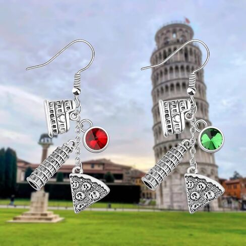 OKEYCH Italy Lover Gift Italy Design Earrings Italy Vacation Trip Jewelry Italian Pride Gift in Saudi Arabia