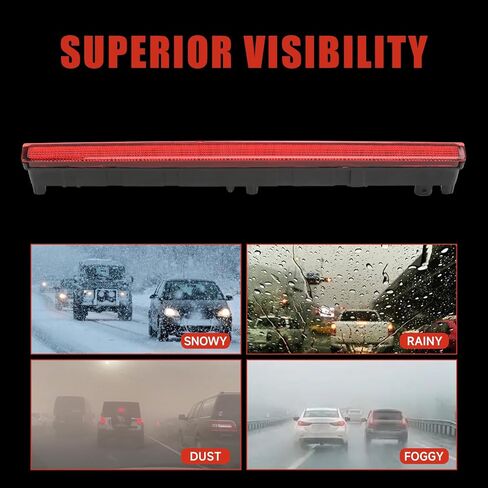 923-297 Center High Mount Third Brake Light Compatible with Jeep Gladiator 2020-2025 Replace# 68338388AB 68338388AC in Kuwait