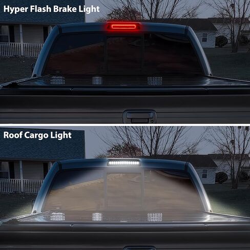 مصباح فرامل LED ثالث لسيارة Ford F150 09-14، مصباح إيقاف خلفي للعدسة المدخنة، مصباح إيقاف عالي الفلاش مع حشوات إسفنجية مانعة للتسرب لملحقات Ford F-150 2009-2014 (التوصيل والتشغيل) in Saudi Arabia