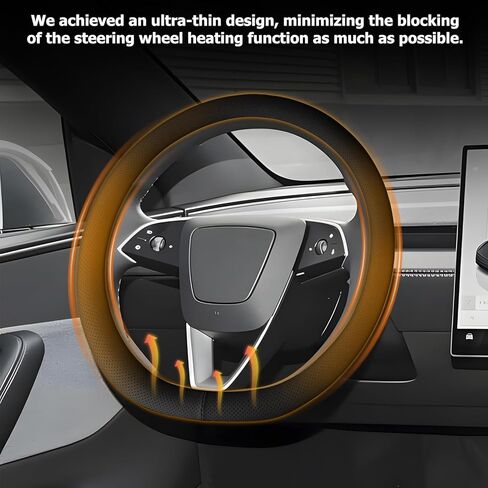 Microfiber Leather Universal 14.5-15 inch Steering Wheel Cover,Easy to Install Non-Slip Breathable Steering Wheel Protector Black in Saudi Arabia