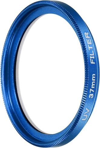 فلتر عدسة نحيف للغاية (37 ملم) - طلاء متعدد، مرشح عدسة دائري من الألومنيوم لحماية الكاميرا لعدسة التصوير الفوتوغرافي للكاميرا، أزرق in Kuwait
