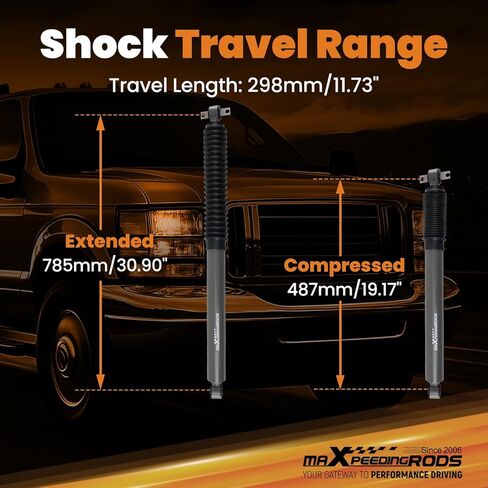 ممتصات صدمات خلفية maxpeedingrods 0-4 بوصة لسيارة Ford Excursion 2000-2005 2WD 4WD in Kuwait
