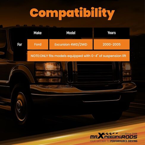 ممتصات صدمات خلفية maxpeedingrods 0-4 بوصة لسيارة Ford Excursion 2000-2005 2WD 4WD in Kuwait
