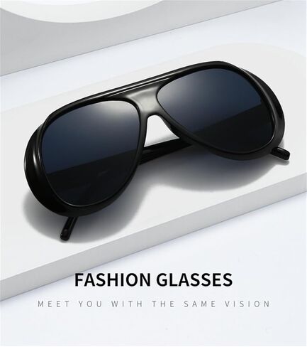 4 Pieces Oversized Aviator Sunglasses for Women Men Trendy 70s Square Sun Glasses Vintage Large Frame Shades in Saudi Arabia