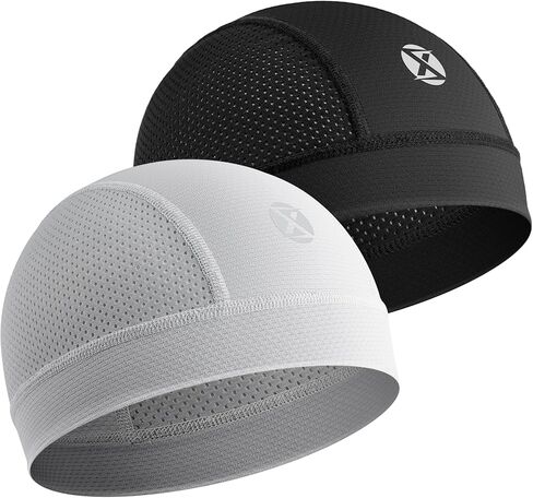 3 Pack Cooling Skull Cap Helmet Liner Breathable Mesh Running Cycling Hat Lightweight Quick-Dry Sports Beanie in Saudi Arabia