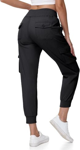 TBMPOY Womens Cargo Joggers Hiking Pants Lightweight Sweatpants Casual Travel Quick Dry Outdoor Trip Work with 6 Pockets in Saudi Arabia