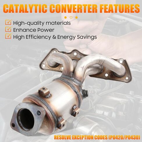 Catalytic Converter with Gasket Kit Compatible for 2012-2017 Hyundai Accent Veloster Kia Rio Soul L4 1.6L, Replace 674-891 285102BEF1, Direct-fit (EPA Compliant) in Kuwait