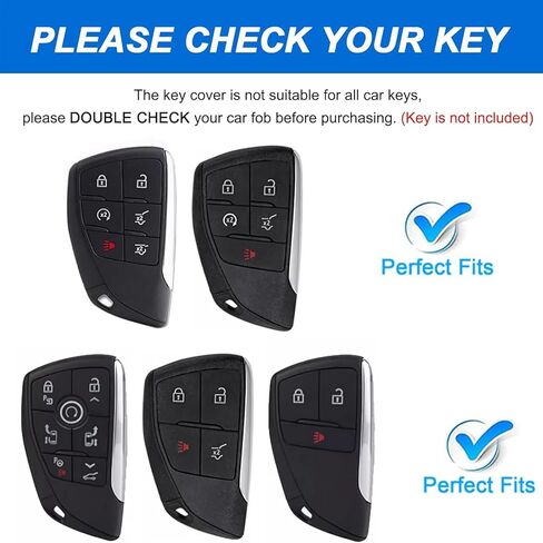 Key Fob Cover for Chevy GMC with Anti-Loss Keychain,Transparent Soft TPU Key Case Shell Full Protection for Terrain Tahoe Suburban Equinox Traverse Yukon Denali Buick Envision(Transparent Black) in Saudi Arabia