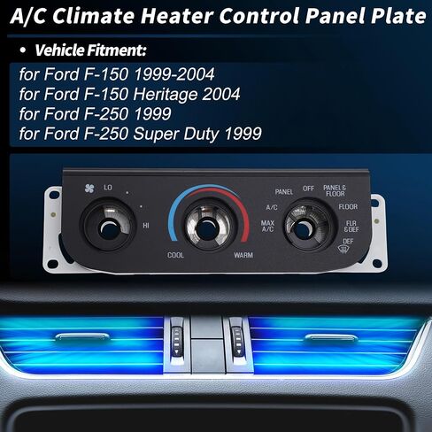 لوحة لوحة التحكم في سخان المناخ A/C لسيارة Ford F-150 1999-2004 لوحة حماية لوحة تكييف الهواء رقم OE: 2L3Z-19980-BA/XL3Z-19980-AA/1L2Z-19986-AA in Kuwait