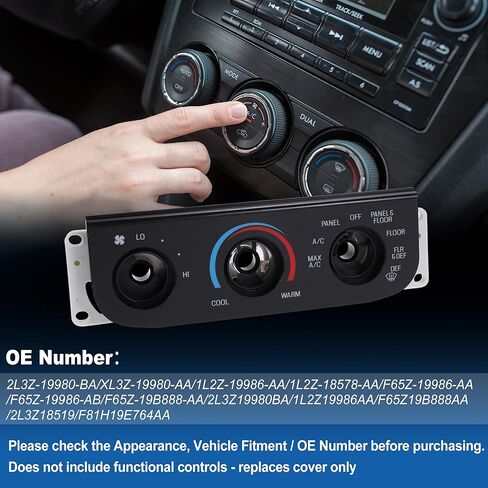لوحة لوحة التحكم في سخان المناخ A/C لسيارة Ford F-150 1999-2004 لوحة حماية لوحة تكييف الهواء رقم OE: 2L3Z-19980-BA/XL3Z-19980-AA/1L2Z-19986-AA in Kuwait