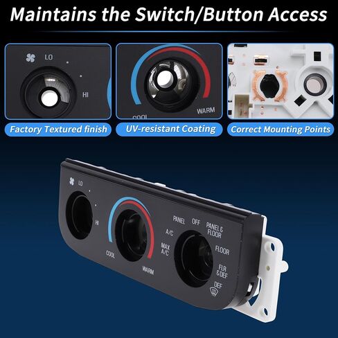 لوحة لوحة التحكم في سخان المناخ A/C لسيارة Ford F-150 1999-2004 لوحة حماية لوحة تكييف الهواء رقم OE: 2L3Z-19980-BA/XL3Z-19980-AA/1L2Z-19986-AA in Kuwait