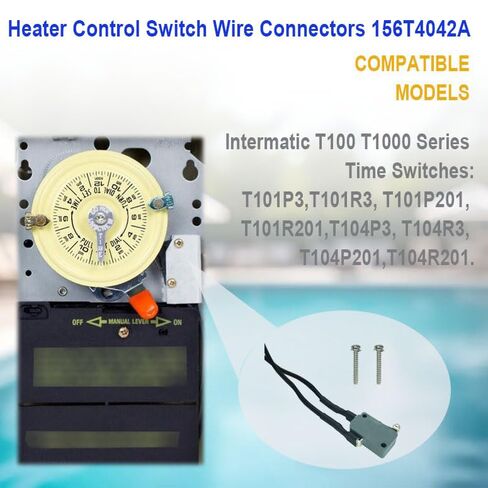 156T4042A إطفائي سخان التحكم التبديل موصلات الأسلاك استبدال لسلسلة Intermatic T100 T1000 وقت التبديل وسخان حمام السباحة/سبا 250VAC in Kuwait