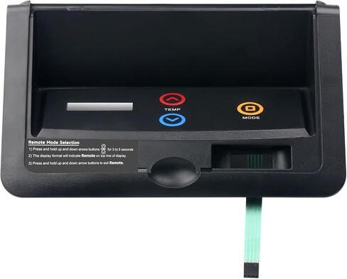 إطار تحكم 009491F مع غشاء مفتاح متوافق مع لوحة التحكم في سخان حمام السباحة Raypak، بديل للطراز R185B، R265B، R335B، R405B ID سخانات حمام السباحة الرقمية - أسود in Kuwait