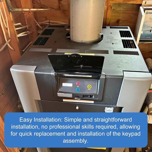 إطار تحكم 009491F مع غشاء مفتاح متوافق مع لوحة التحكم في سخان حمام السباحة Raypak، بديل للطراز R185B، R265B، R335B، R405B ID سخانات حمام السباحة الرقمية - أسود in Kuwait